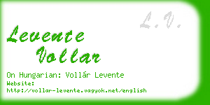 levente vollar business card